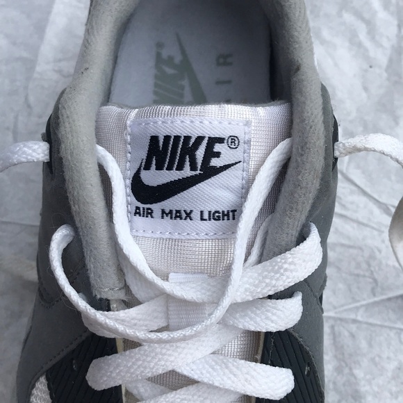 Grey and white nike air max light size 8.5 - Picture 5 of 6
